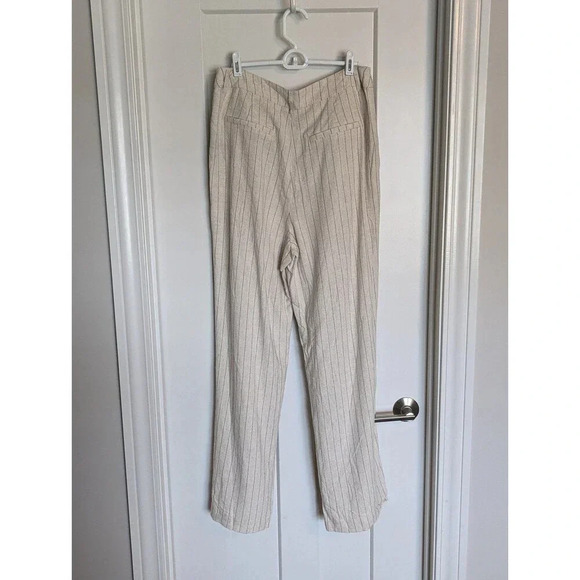 NWT 7 For All Mankind wide leg linen trousers sz 10 - Picture 5 of 6